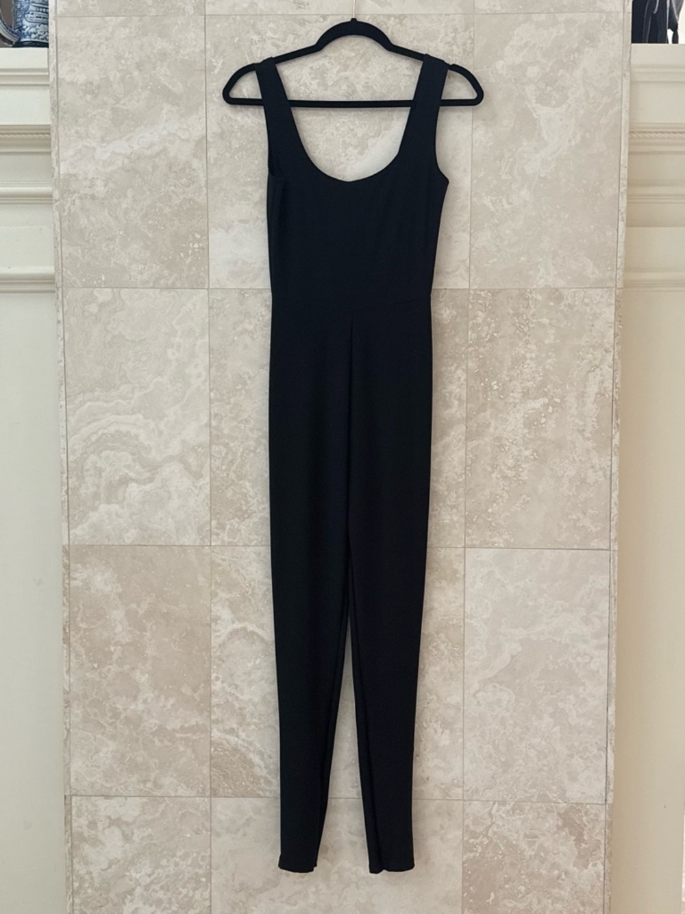 PrettyLittleThing Black Slinky Sleeveless Scoop Neck Jumpsuit UK 8 US 4 NWT